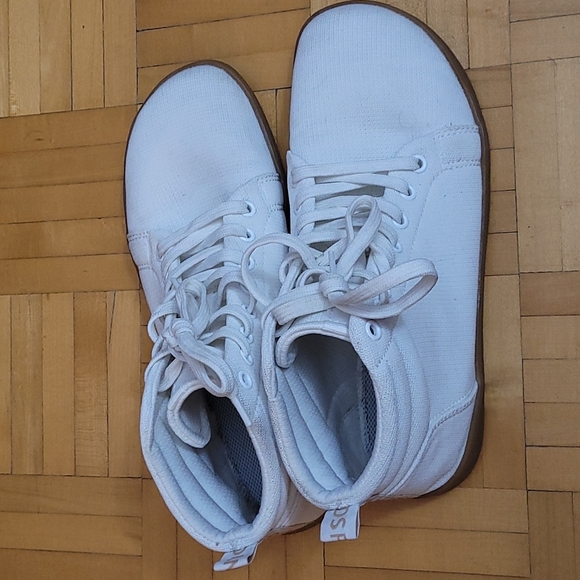 Feel Grounds High Rise Knit Off White Minimalist Barefoot Shoes - Picture 3 of 10